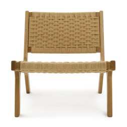 Habitat Faro Woven Paper Rope and Oak Accent Chair - Natural, £160, 1950991