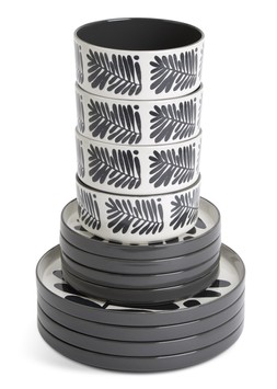 Habitat Leaf 12pc Dinner Set, £44, 4568108 1