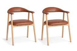 Habitat Lex Pair of Chairs - Tan, £280, 4464453
