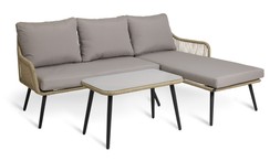 Habitat Malta Mini Corner Set - Natural, £380, 7124484