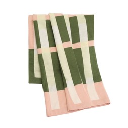 Habitat Midcentury knitted Green & Pink Throw 125X150, £22, 5822685