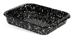 Habitat Splatter 29cm Medium Enamel Roaster - Black, £10, 4370231