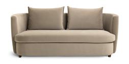 Habitat Virgil 3 Seater Velvet Sofa - Latte, £600, 7142954