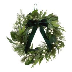 Habitat White Berry & Green Bow Faux Wreath - 20in, £22, 7164664