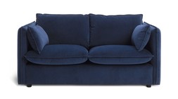Habitat Willow Velvet 2 Seater Sofa - Navy, £650, 4336488