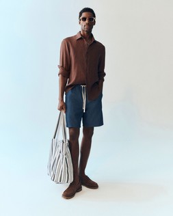 M&S Shirt £45, M&S Shorts £25, Sunglasses £20, Bag £35