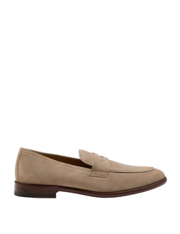 Autograph Suede Saddle Loafers, Stone, £6