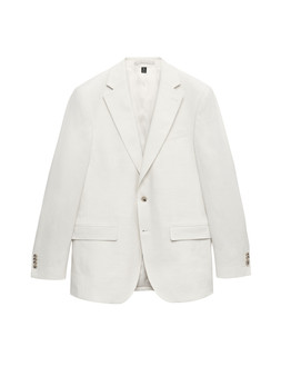 Autograph Tailored Fit Italian Performance Linen Blend Suit Jacket, White, £129