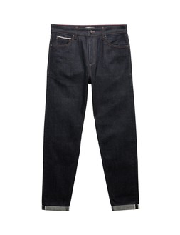 Autograph Tapered Fit Japanese Selvedge Stretch Jeans, Dark Indigo, £65