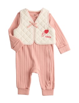 M&S 2pc Cotton Rich Love Sleepsuit Outfit (0-12 Months) £16
