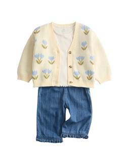 M&S 3 Piece Cotton Rich Outfit (0-6 Yrs) £30