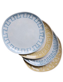 M&S SET OF FOUR COASTAL MELAMINE DINNER PLATE £16​