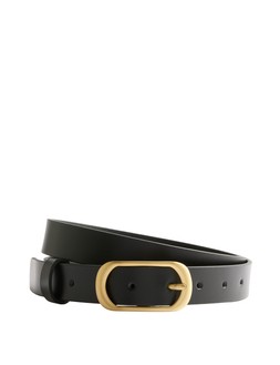 M&S Leather Belt, Black, £16