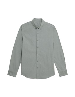 Autograph Slim Fit Cotton Stretch 360 Flex Shirt £40 Smokey Green