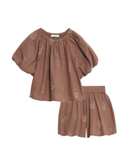 M&S Embroidered Shorts Co-Ord (2 - 8 Yrs) £24