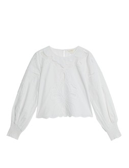 M&S Pure Cotton Embroidered Blouse £55