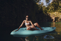 M&S Ribbed Padded Scoop Neck Bikini Top £19.50, Ribbed High Leg Bikini Bottoms £12.50