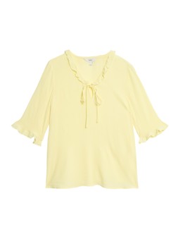 M&S Collection V-Neck Frill Detail Blouse £25