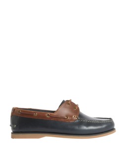 M&S Collection Wide Fit Leather Boat Shoes Navy Mix £60