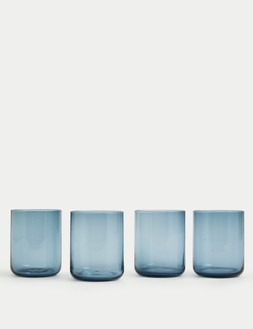 M&S Set of 4 Tribeca Tumbler Glasses &pound;12