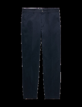 M&S Autograph Regular Fit Super Lightweight Chinos, Navy,£45 from Marks & Spencer