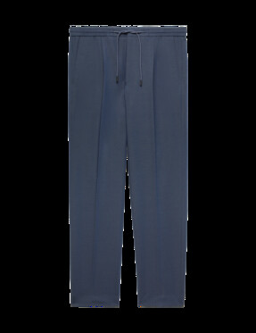 M&S Autograph Tailored Fit Performance Twill Trousers, Navy, £50 from Marks & Spencer