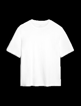 M&S Pure Cotton Oversized Midweight T-Shirt, White, £20 from Marks & Spencer